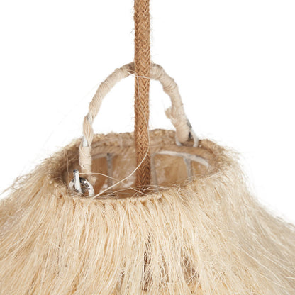 Hampe-pendellampe 110 cm – kuppelformet, håndvævet XL