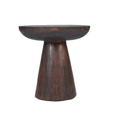 Cone Alone Side Table, 50 cm - Dark walnut