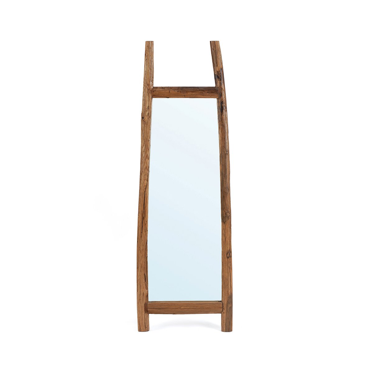 Stående træspejl 55×170 cm - rektangulært, natur, Indonesien