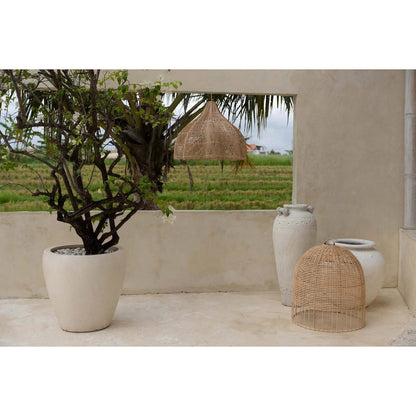 Pendellampe i naturlig rattan 60 cm - håndvævet Whipped