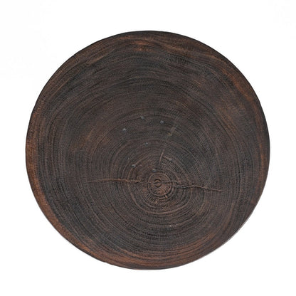 Cone Alone sidebord, 50 cm - Mørk valnød