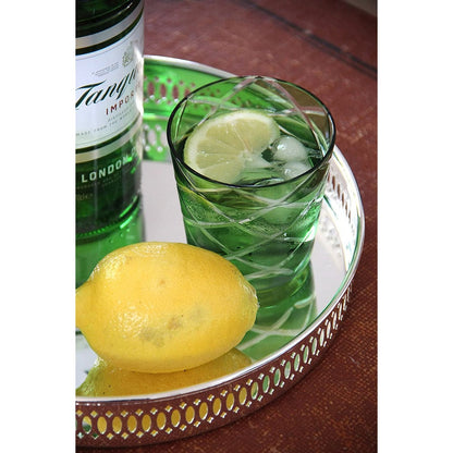Silver-plated serving tray Delphi, 30 cm round