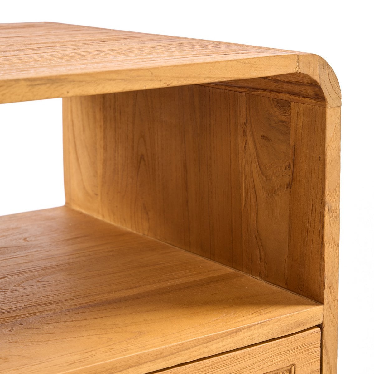 Rattan nightstand natural 50 × 50 × 55 cm – made in Indonesia