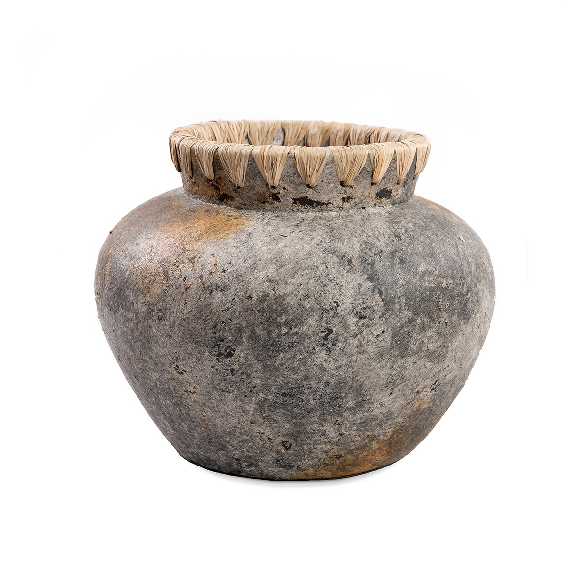 Styly Terrakotta-Vase, Antikgrau, Medium
