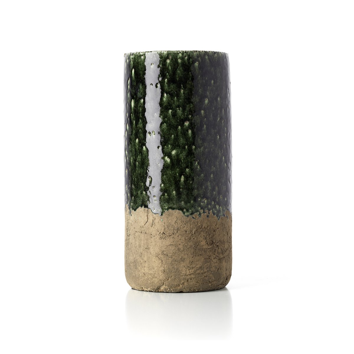 Stentøjscylindervase, betongrøn - L