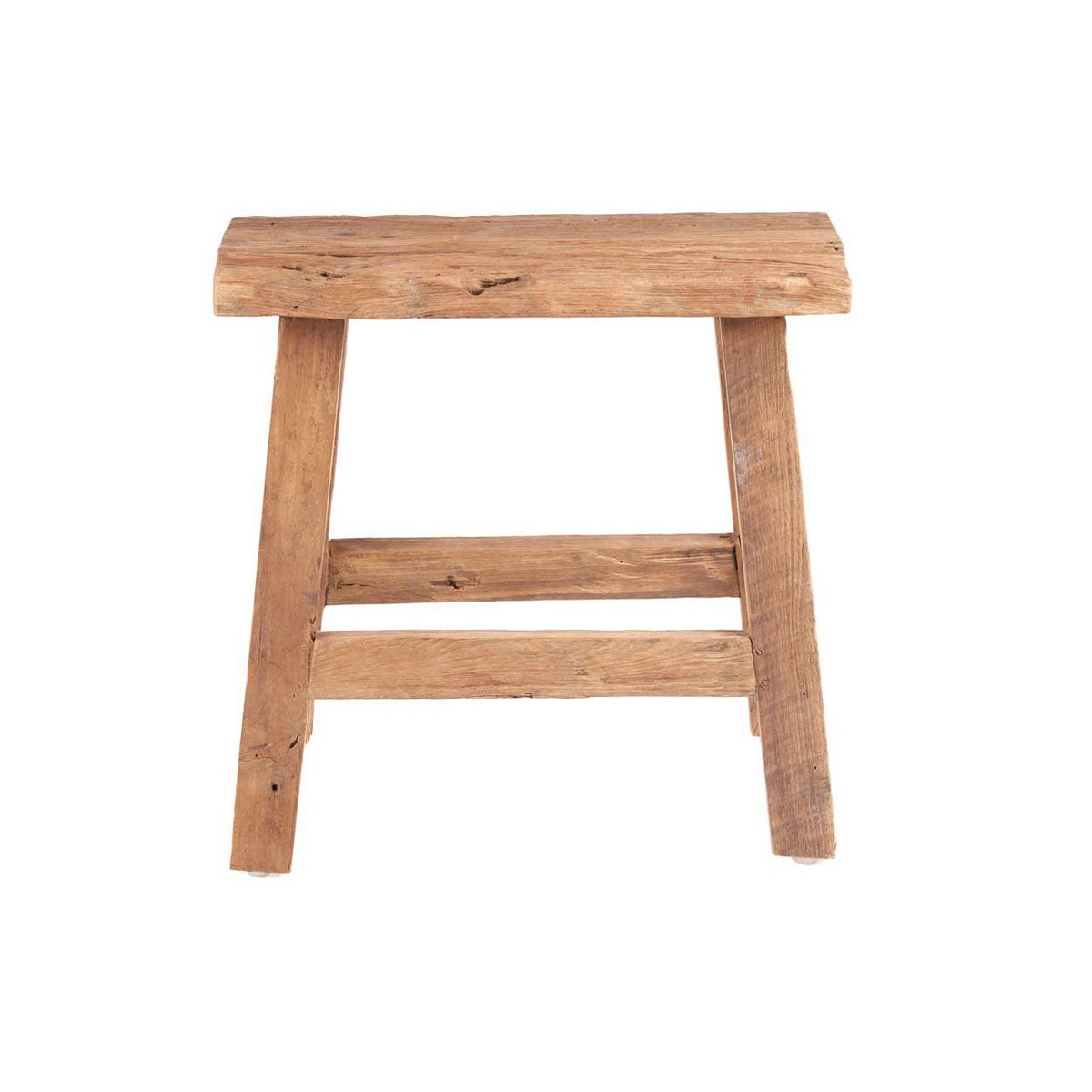 Holzhocker mit rustikalem Charakter - natur
