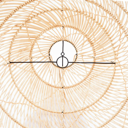 Rattan pendant light with twister weave - M