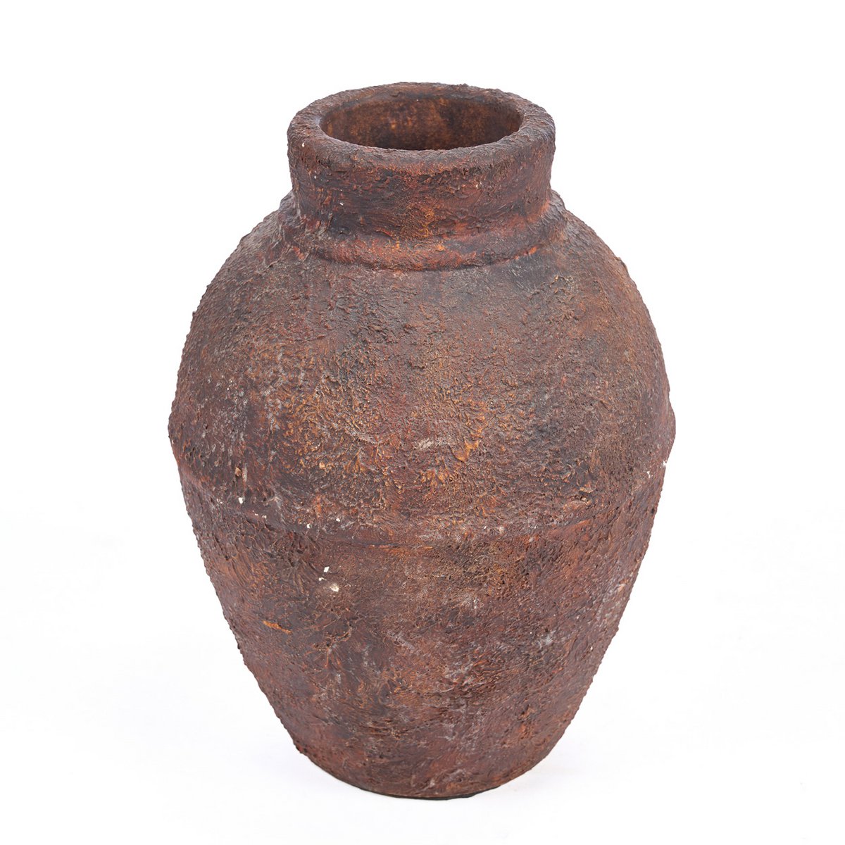 Terrakotta amfora vase, medium - bordeaux