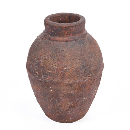 Terrakotta amfora vase, medium - bordeaux