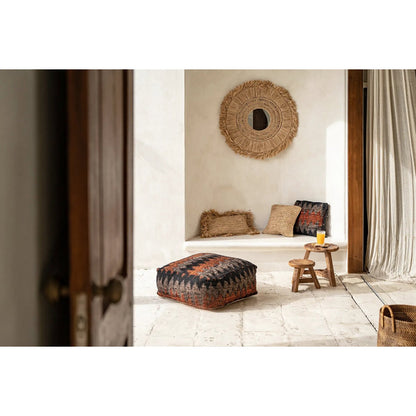 Raffia-Wandspiegel 70 cm – natürlicher, handgewebter Look