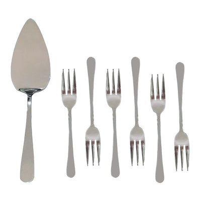 Silbernes Tortenheber-Set, 7-teilig