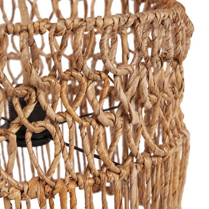 Palmblatt-Hängeleuchte 30×26 cm – offen geflochten, handgefertigt