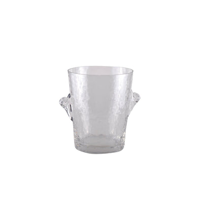 Champagnekøler i røget glas - 15 x 15 x 20 cm