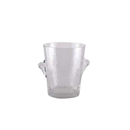 Champagnekøler i røget glas - 15 x 15 x 20 cm