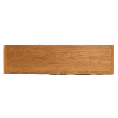TV-møbel i teak og rattan, 150 cm – midcentury
