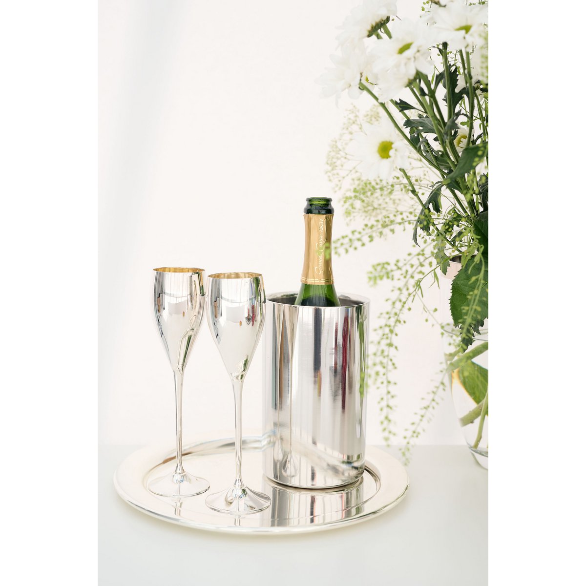 Steel serving tray Porto Ø 32 cm - round