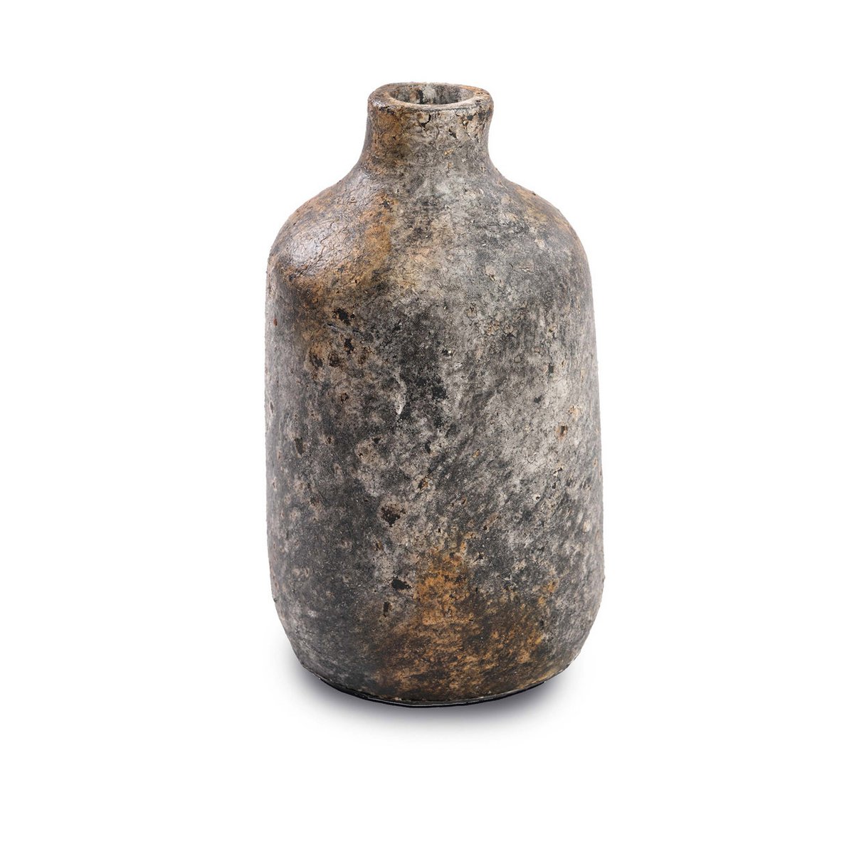 Terrakotta Zylindervase, groß - Antikgrau