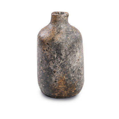 Terrakotta Zylindervase, groß - Antikgrau