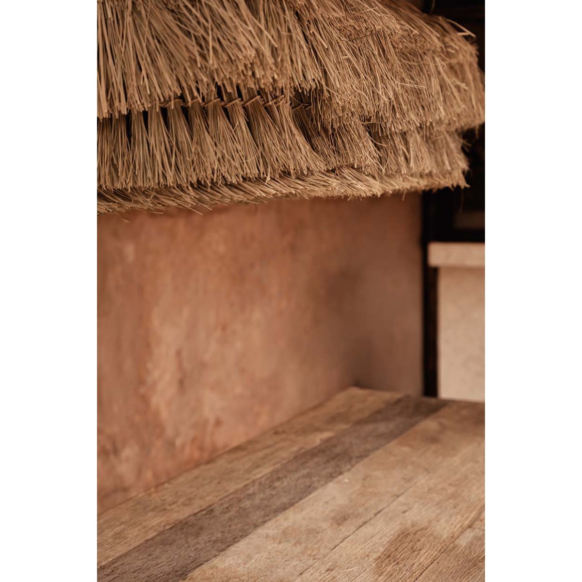 Seagrass fringed pendant shade 140 cm wide – hand-tied