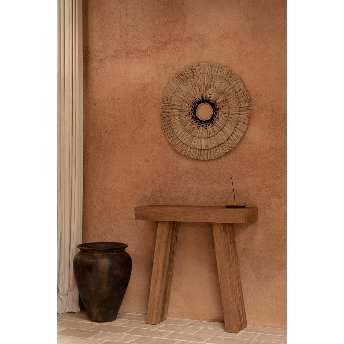 Teak console table, 86 cm - natural