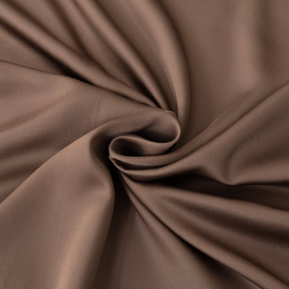 Bamboo duvet cover, 140×200 cm, coffee brown - tuck-in