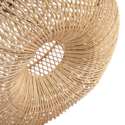 Rattan-Hängeleuchte 58 cm – natur, handgefertigt