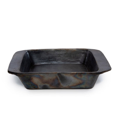 Schwarze Terrakotta-Ofenform 37×28 cm - ofenfest