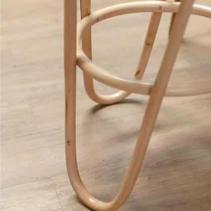 Rattan-Hocker KOLAKA Natur Ø35 cm - dreibeiniger geflochtener Sitz