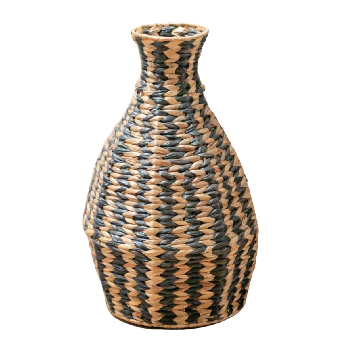 Wasserhyazinthenvase DAYANA – schwarz & beige