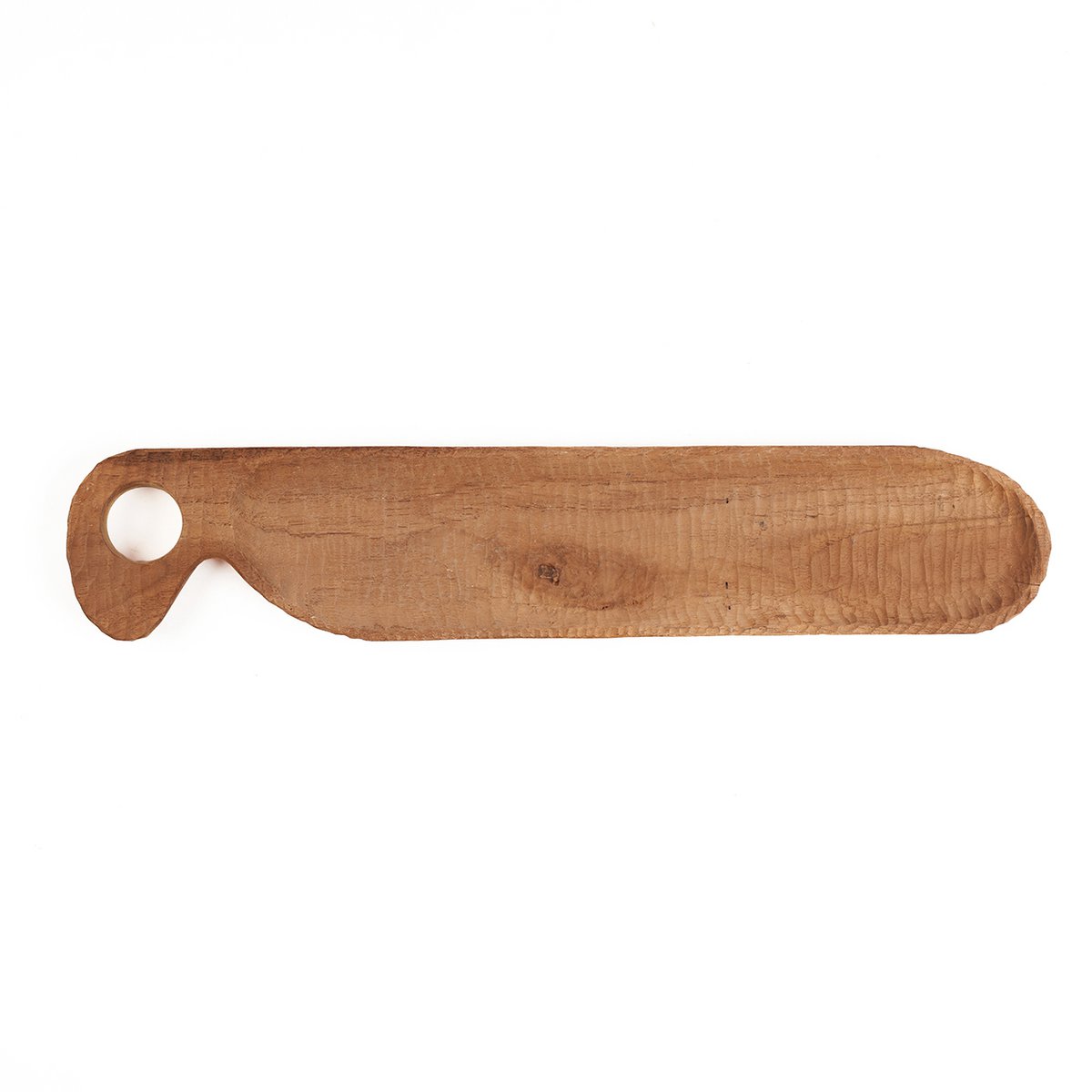 Brødtallerken i teaktræ, 45 cm - natur