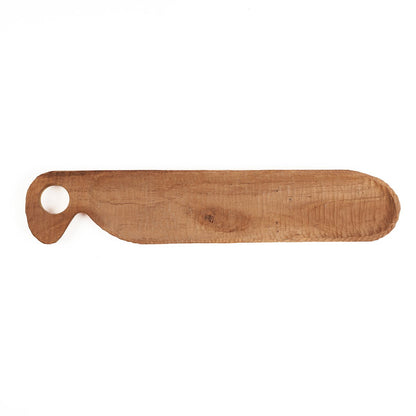 Brødtallerken i teaktræ, 45 cm - natur