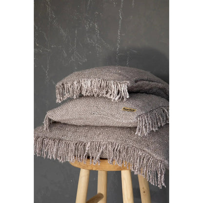 Baumwollkissenbezug, Perlengrau – 60×60 cm