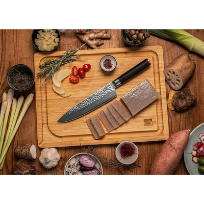 Damast-Edelstahl-Gyuto-Kochmesser - Holzgriff