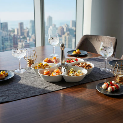 Porcelænsglas til aperitif - 6 stk., hvid