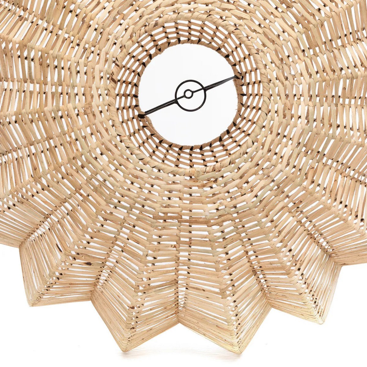 Rattan pendellampe, 45 cm - naturlig beige lanterne