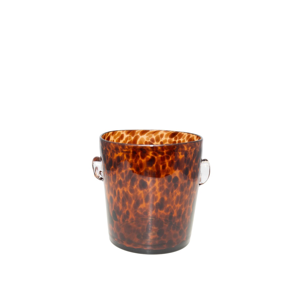 Glass champagne bucket, brown - 15×18cm