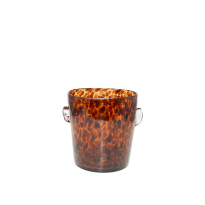 Glass champagne bucket, brown - 15×18cm