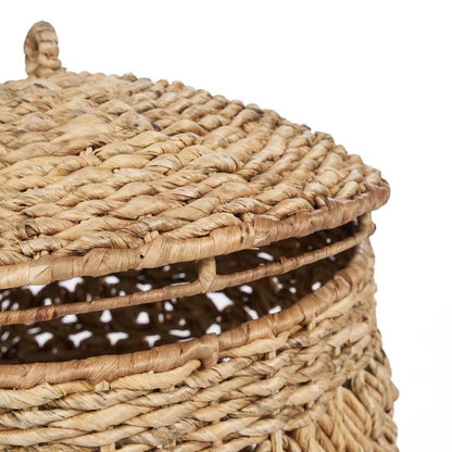 Rattan-Aufbewahrungskorb, Natur - Zylinder L