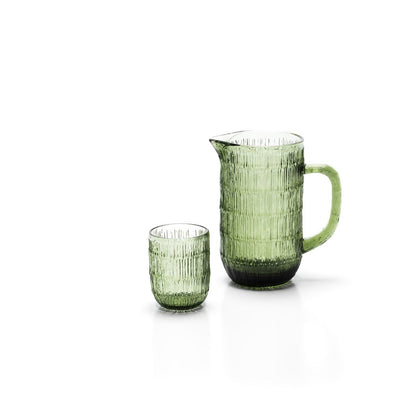 Grøn glaskande 20,5 cm høj - 1,7 kg