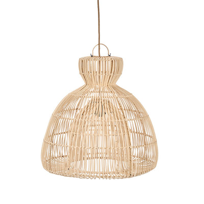 Rattan Pendelleuchte 57 cm - handgeflochten in Indonesien