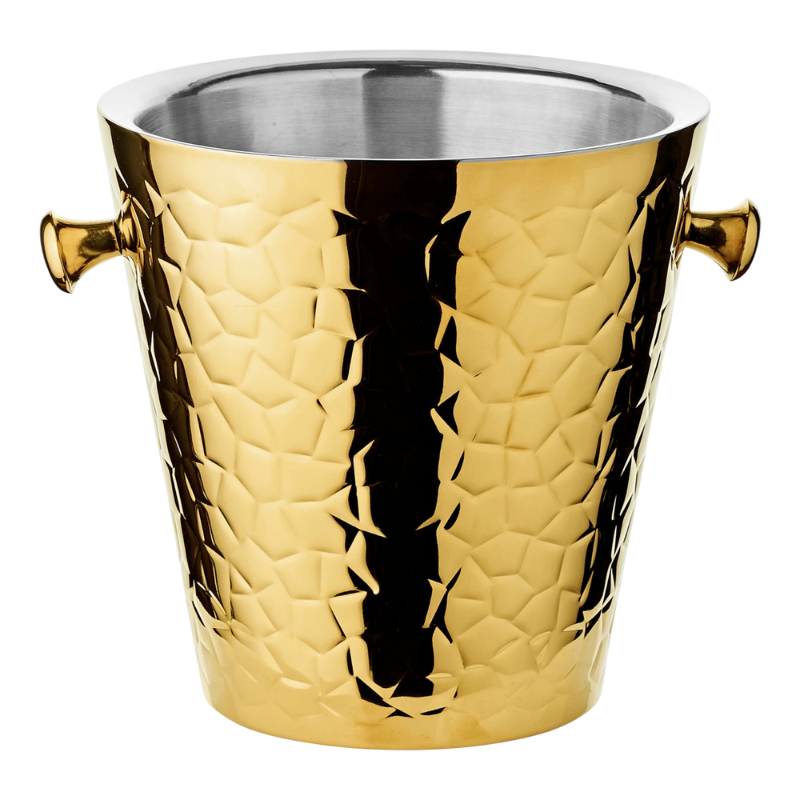 Champagnekøler Capri i rustfrit stål, guld, H 23 cm