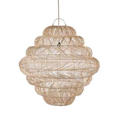 Rattan puf pendel, naturflet - Ekstra stor