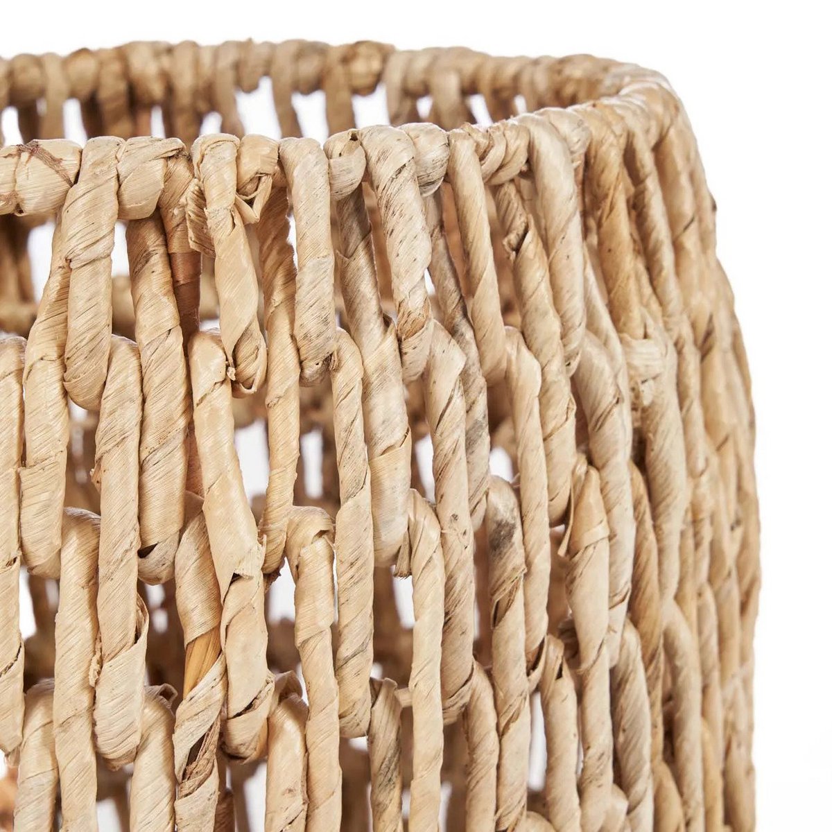 Palm leaf storage basket 45 × 43 cm - natural, cylinder