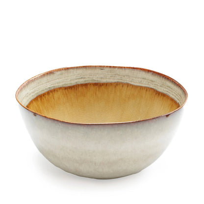 Stoneware serving bowl Comporta - multi-colour