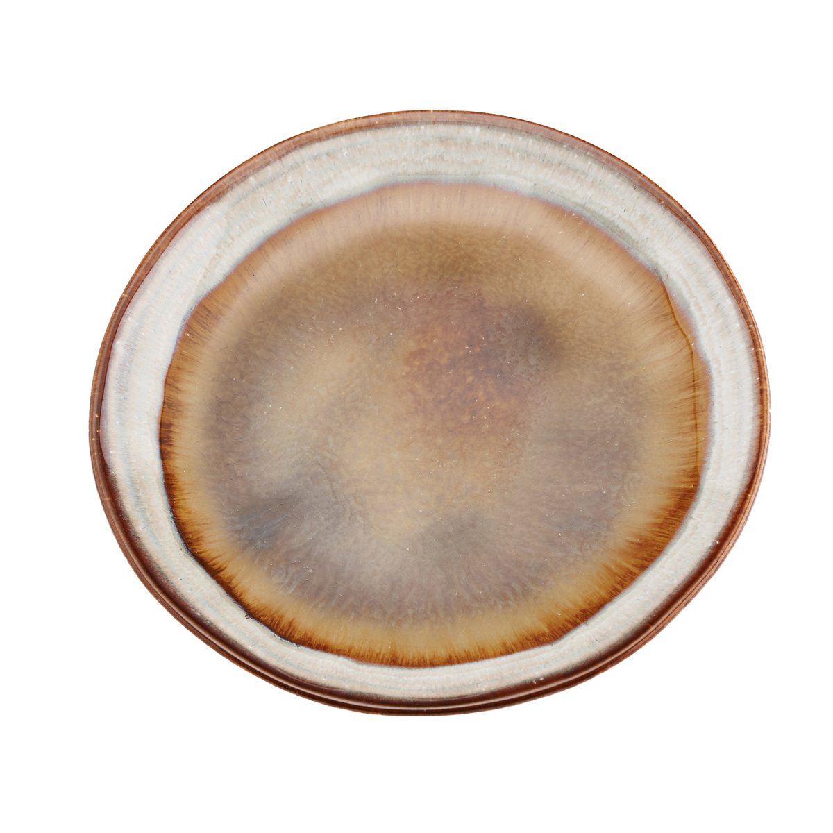 Stentøjs appetittallerken, krakeleret glasur – S