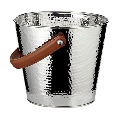 Stainless steel champagne cooler Gavin, hammered, 26 cm