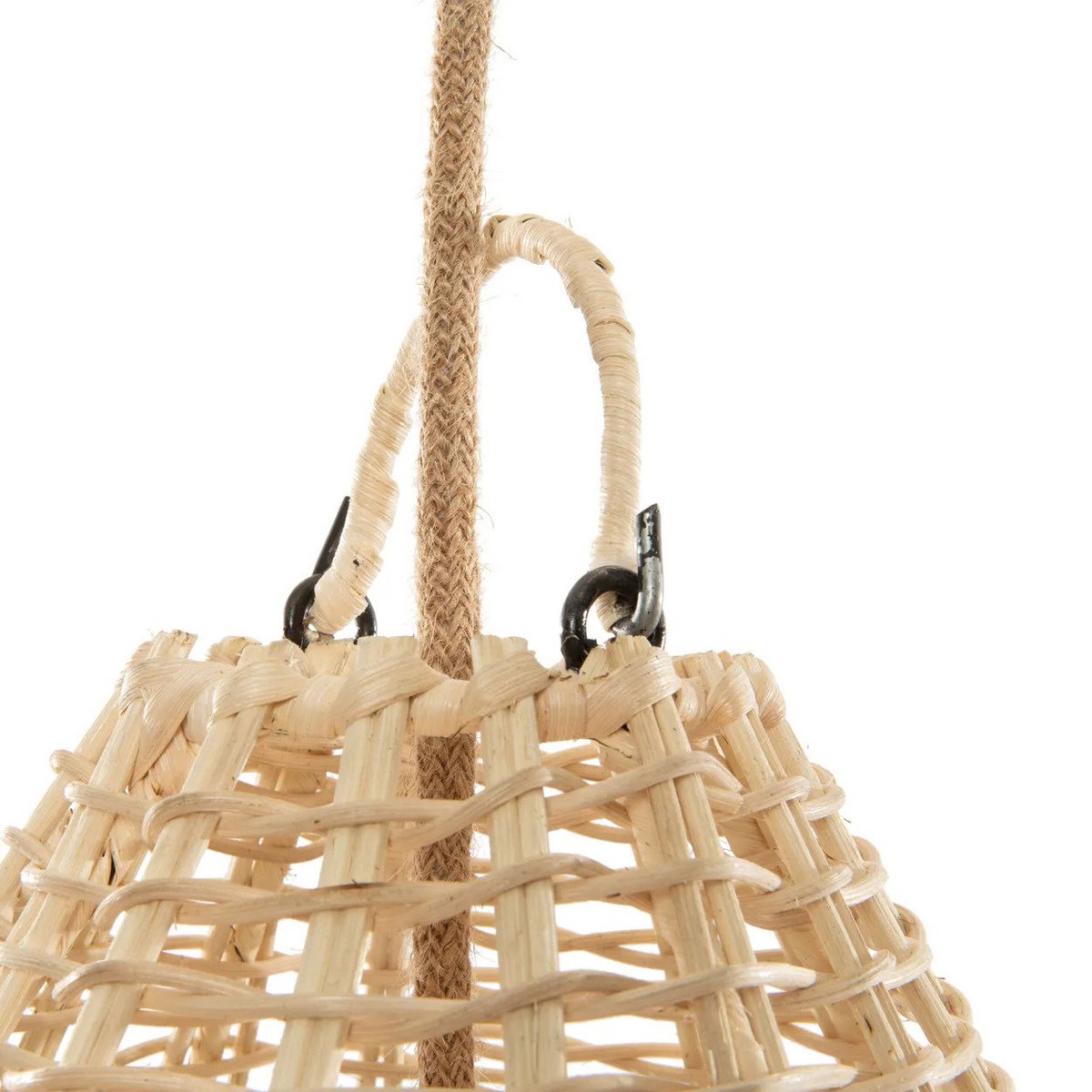 Rattan-Pendelleuchte, Kuppelschirm – M, 60 cm
