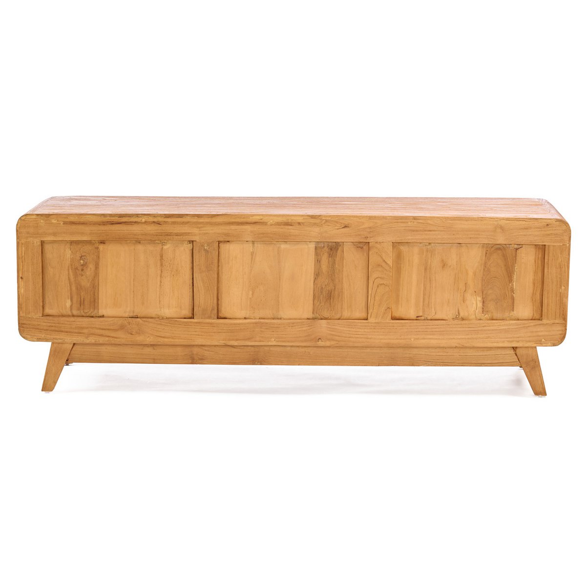 TV-møbel i teak og rattan, 150 cm – midcentury