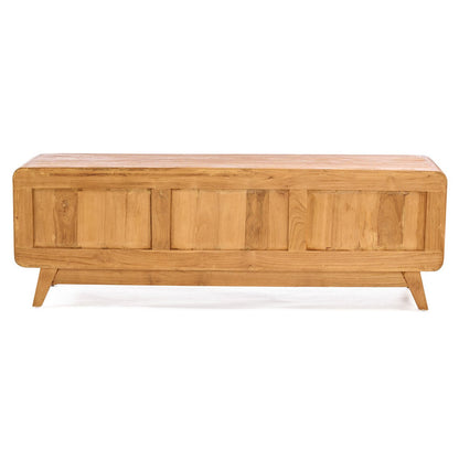TV-møbel i teak og rattan, 150 cm – midcentury