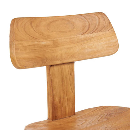 Spisebordsstol i teak, natur – T-ryg